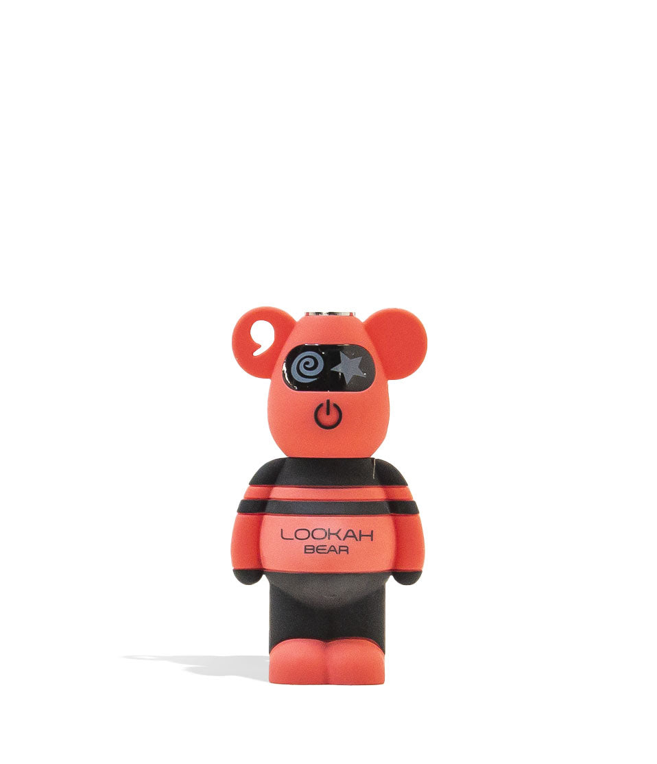 Red Lookah Bear 510 Thread Battery Front View on White Background