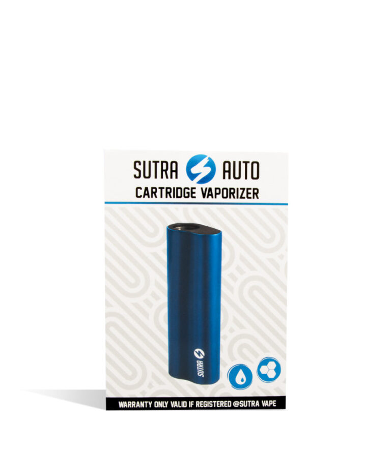 Blue packaging Sutra Vape Auto 510 Thread Battery on white background