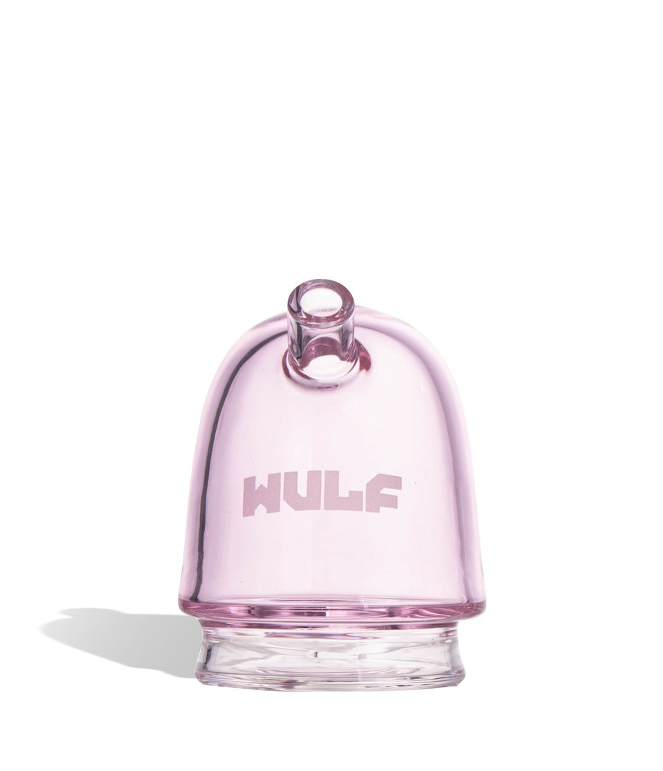 WULF Link Puffco Peak glass attachment in pink, front view
