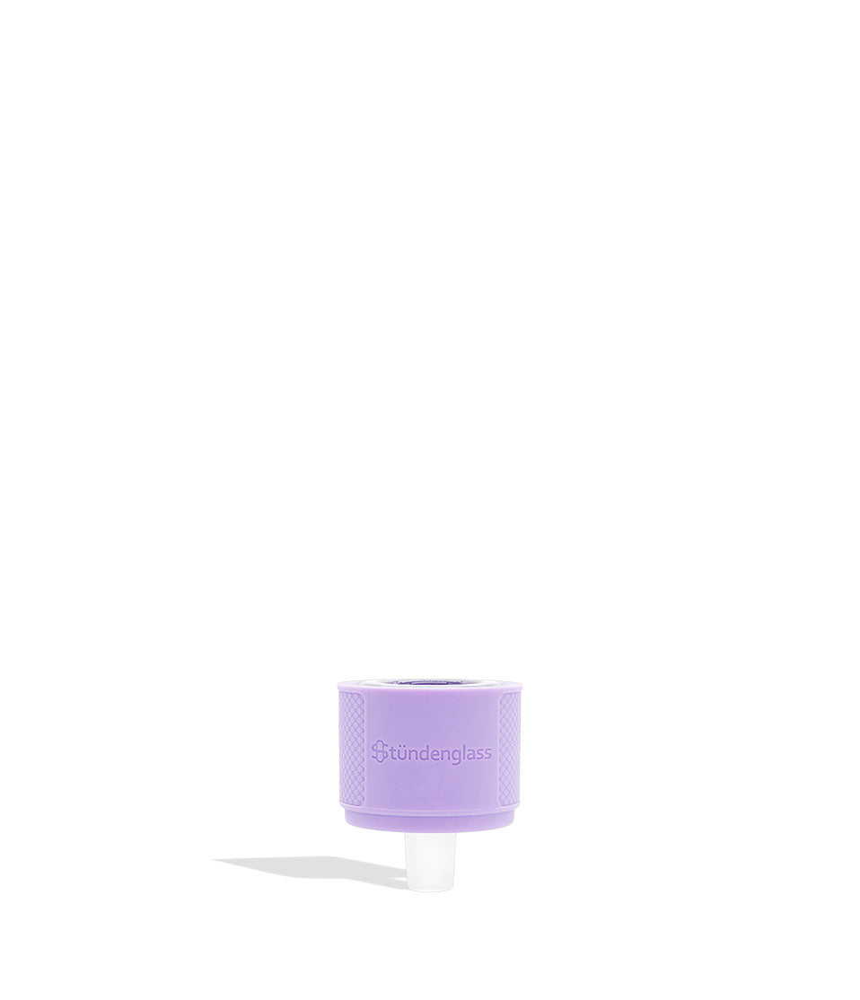 Stündenglass Gravity Infuser Violet Purple dry herb bowl on white background