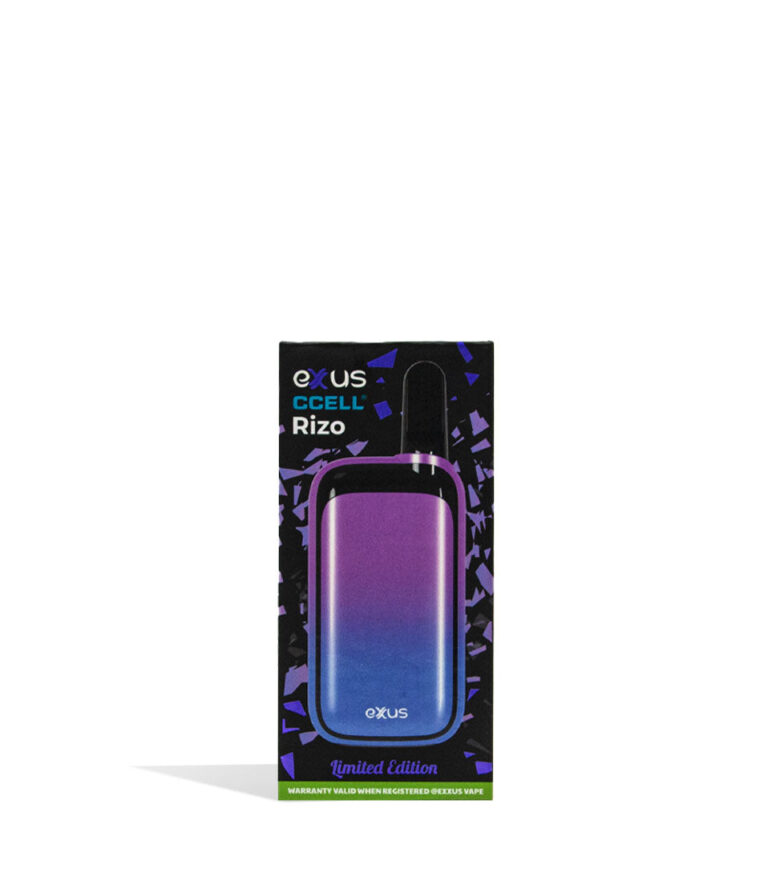 Nebula packaging Exxus Vape Rizo 510 Thread Battery on White Background