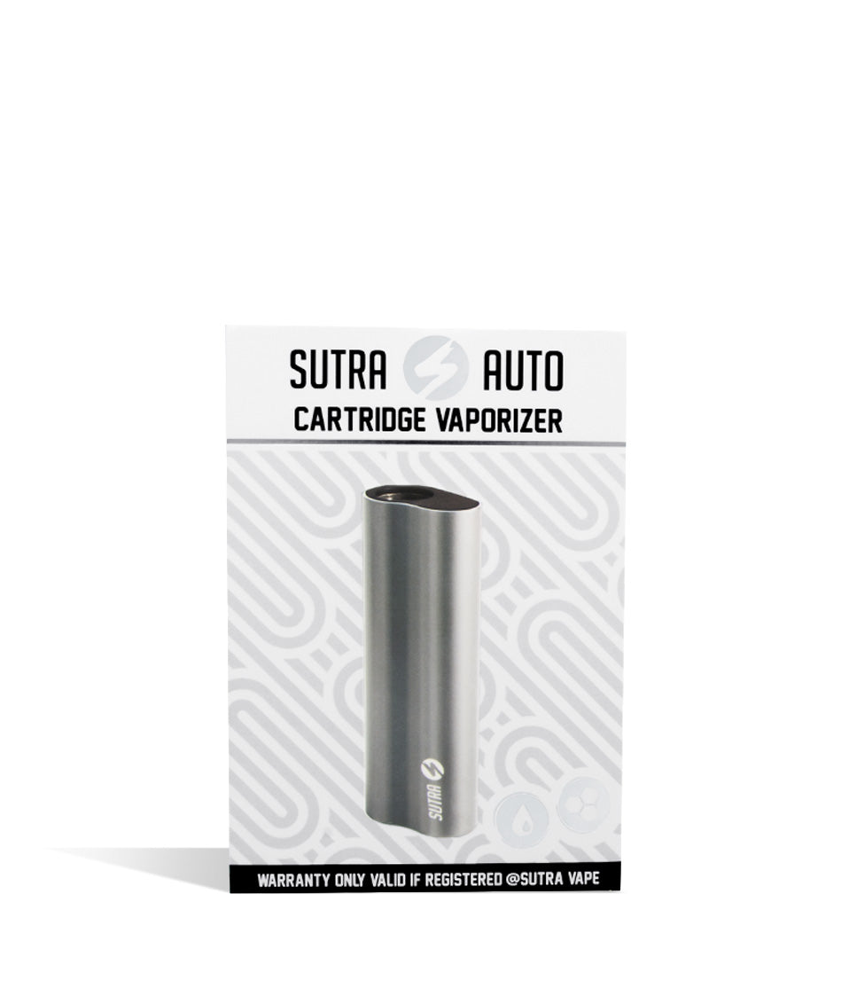 Silver packaging Sutra Vape Auto 510 Thread Battery on white background