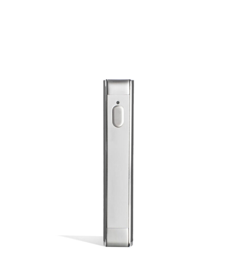 Gunmetal front Exxus Vape Snap VV 510 Thread Battery on white studio background