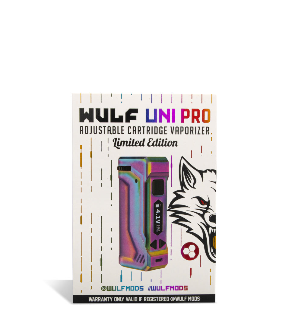 FCLR Packaging Wulf Mods UNI Pro Adjustable 510 Thread Battery on white background