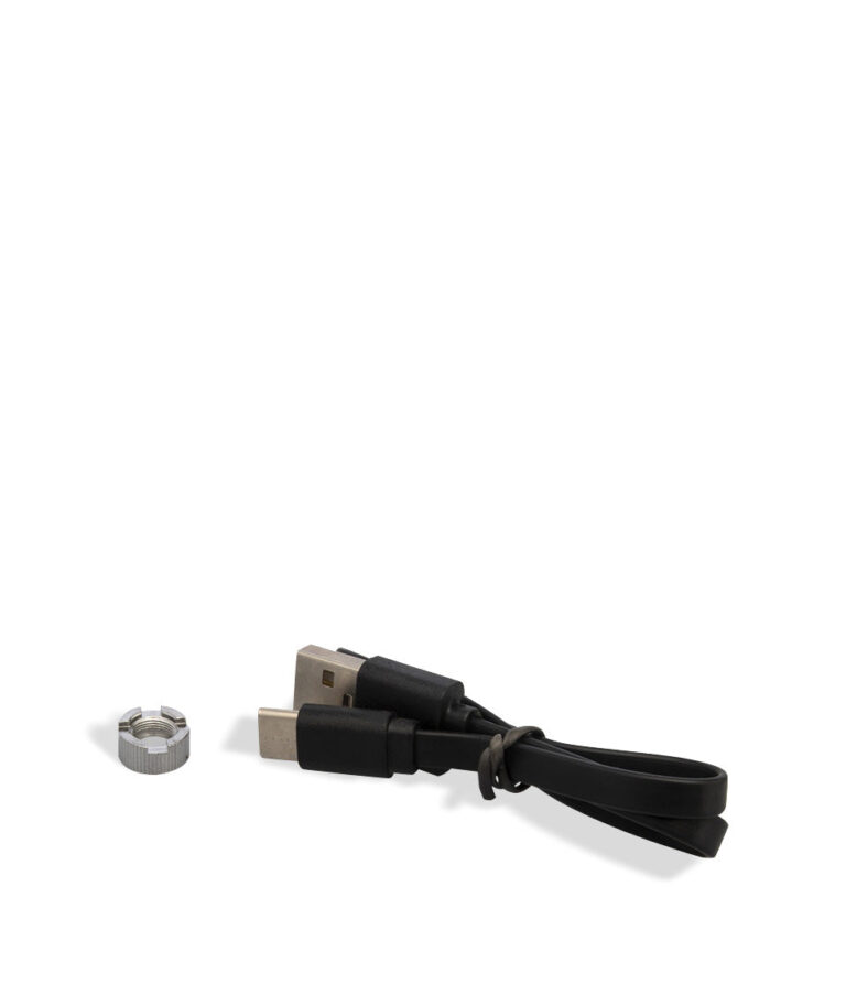 Magnetic and USB-C Charger Wulf Mods UNI S Adjustable 510 Thread Battery on white background