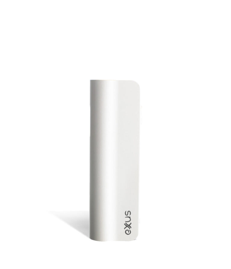 Pearl side Exxus Vape Snap VV 510 Thread Battery on white studio background