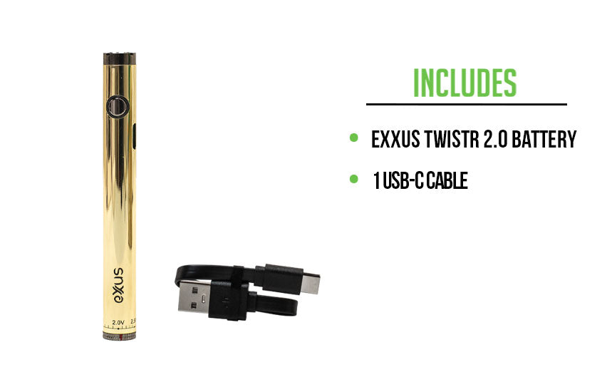 What's included with the Exxus Twistr 2.0 on white background