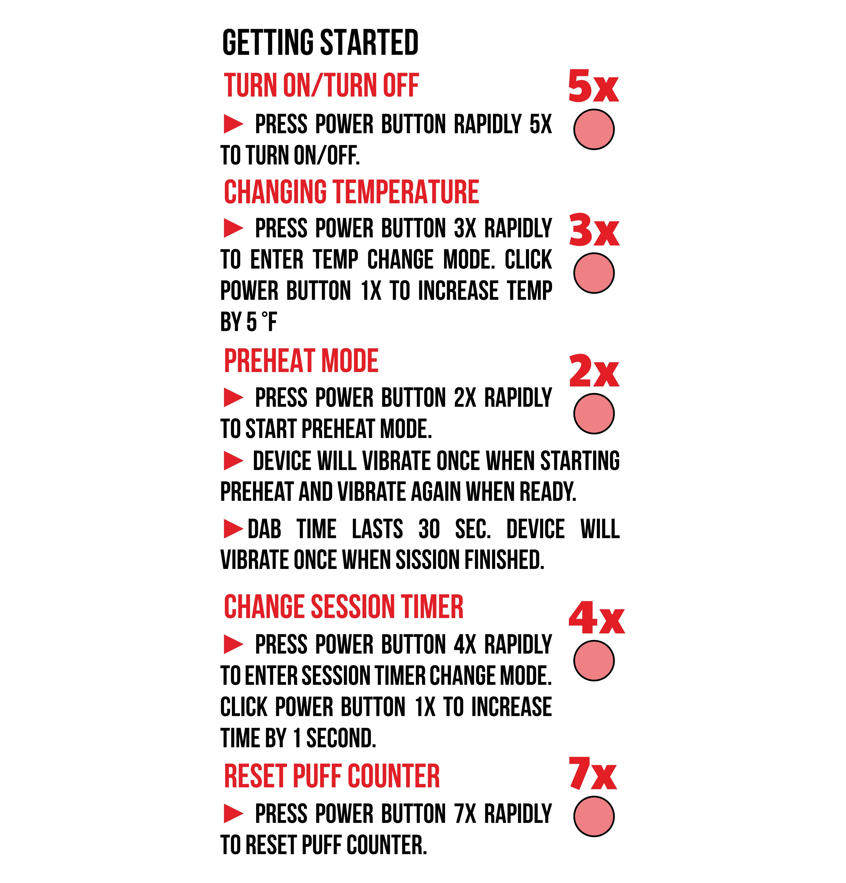 detailed instructions for getting started using the Wulf Pocket Mini