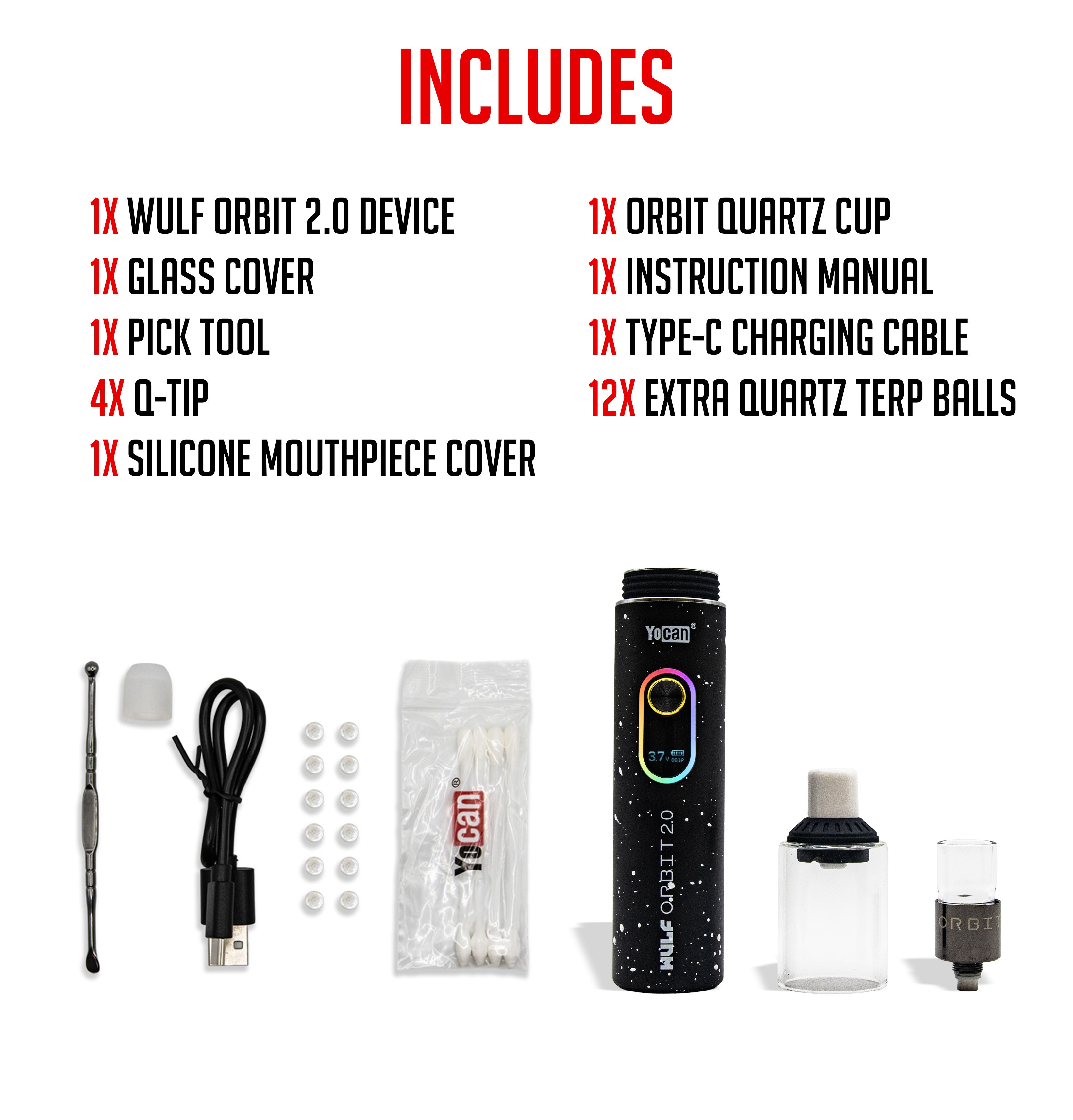 what's included with a purchase of the Wulf Orbit 2.0