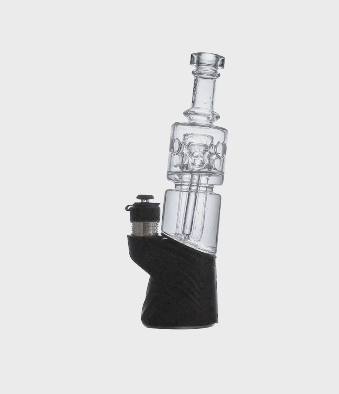 Clear Wulf Mods Fuse Puffco Peak Top With Peak on white background [auto-mp4]