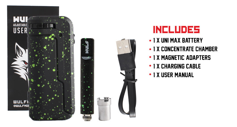 Included with the UNI Max on white background