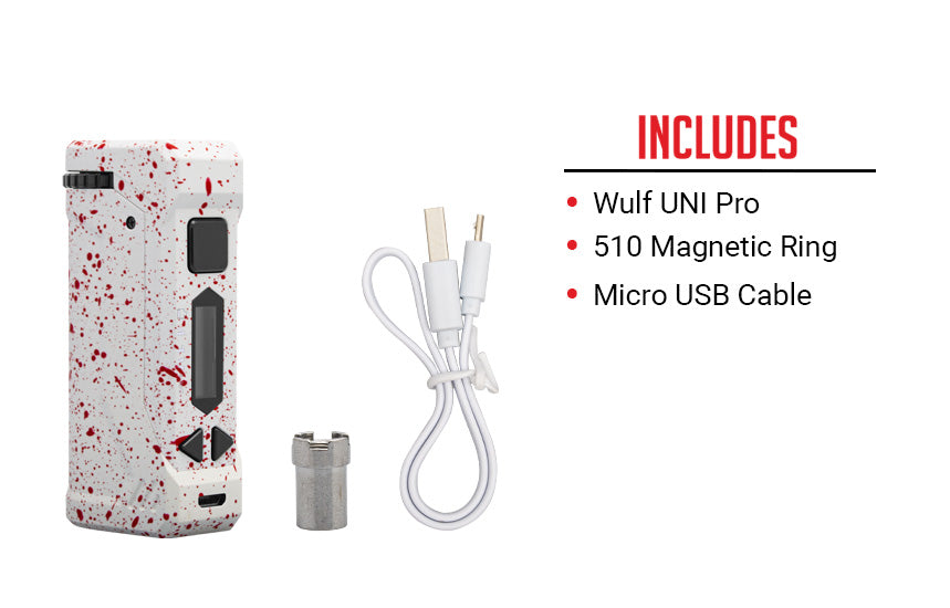 Included with the Wulf UNI Pro on white background