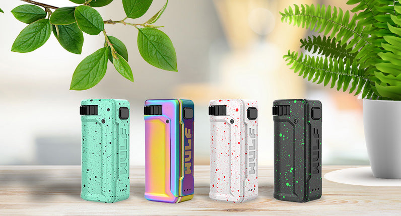 Various colors of the Wulf UNI S standing on living room table near plants
