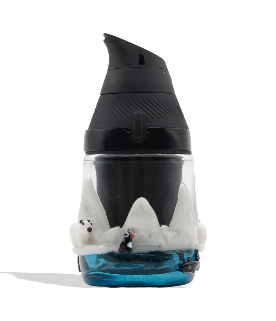 Empire Glassworks Avenge the Arctic Puffco Proxy Core Attachment bottom front view attached