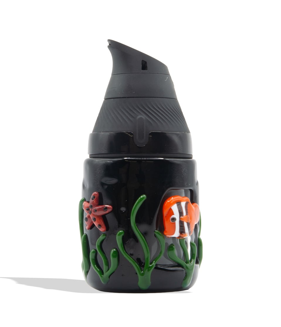 Empire Glassworks Under the Sea Puffco Proxy Core Attachment bottom front view attached