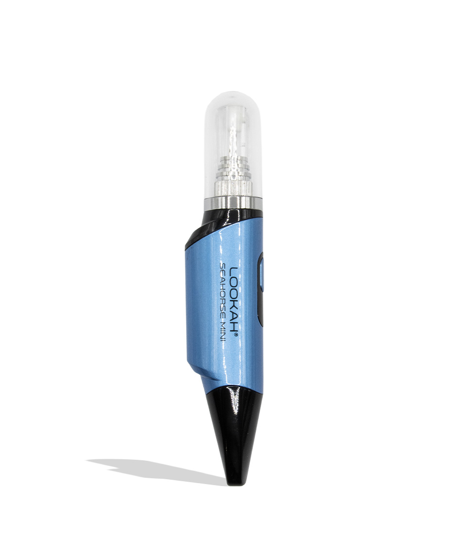 Lookah Seahorse Mini Electric Nectar Collector blue on white background