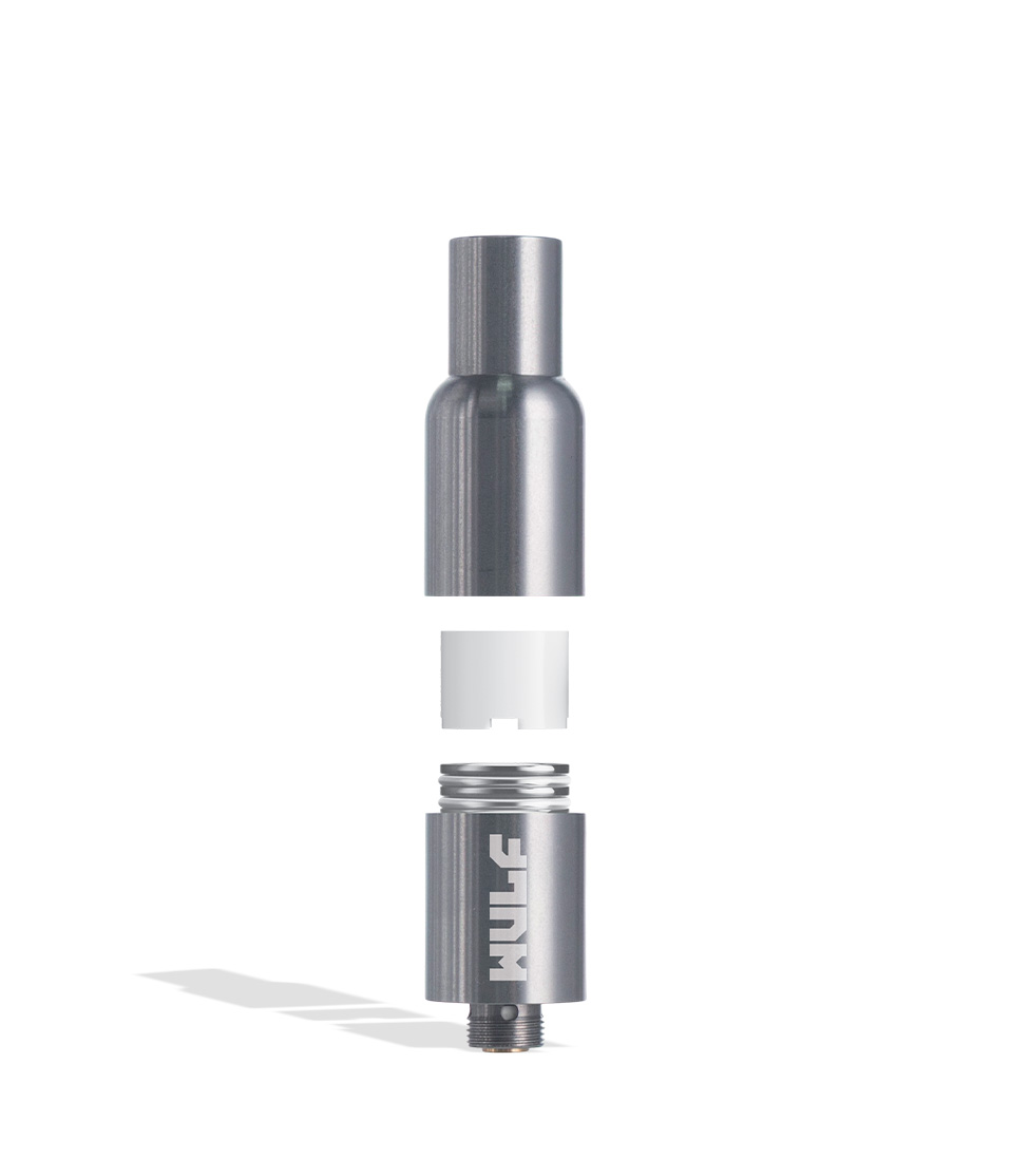 Silver Wulf Mods Quartz Coil Wax Cartridge diagram on white background